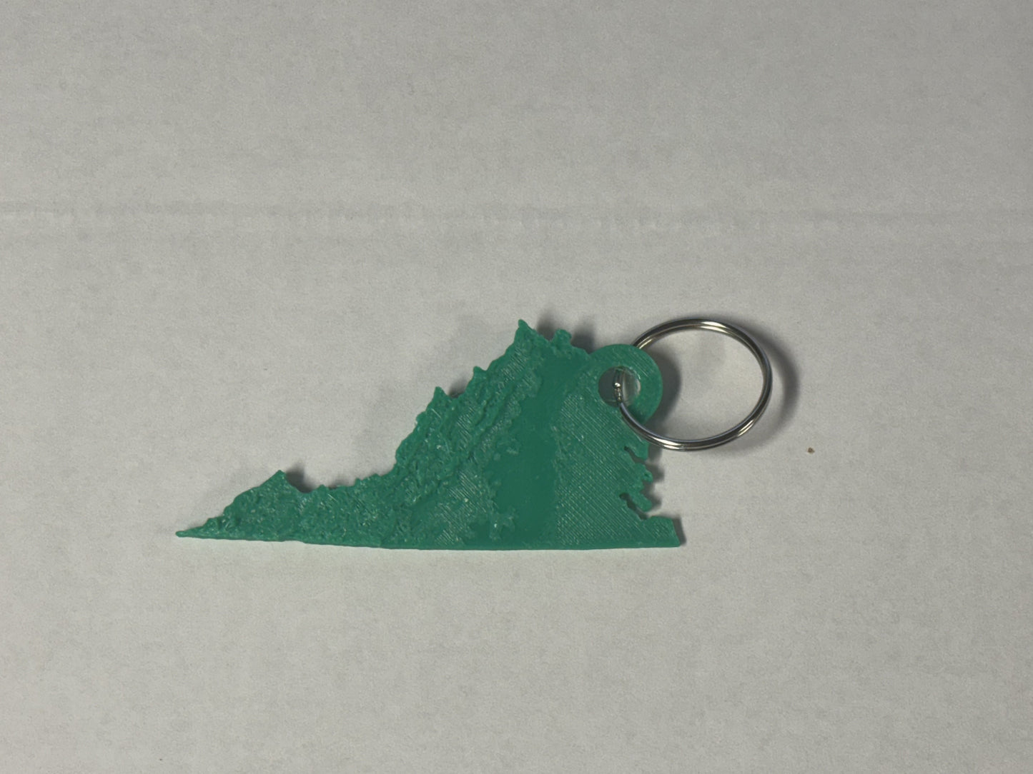 Virginia Topographical Keychain
