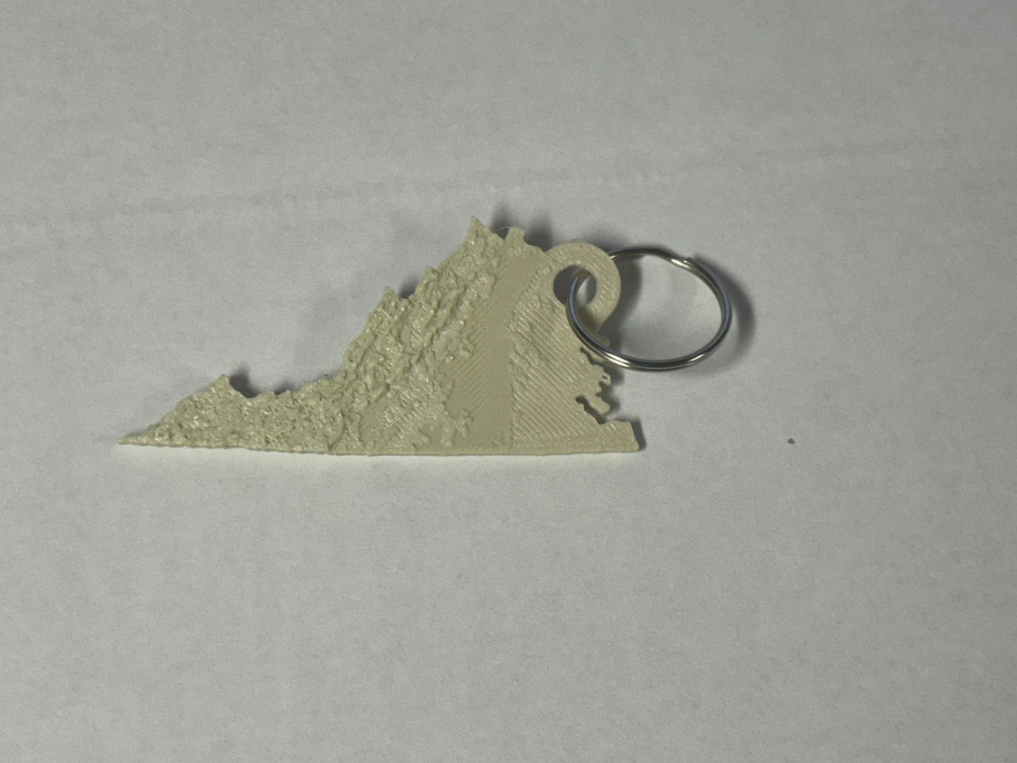 Virginia Topographical Keychain