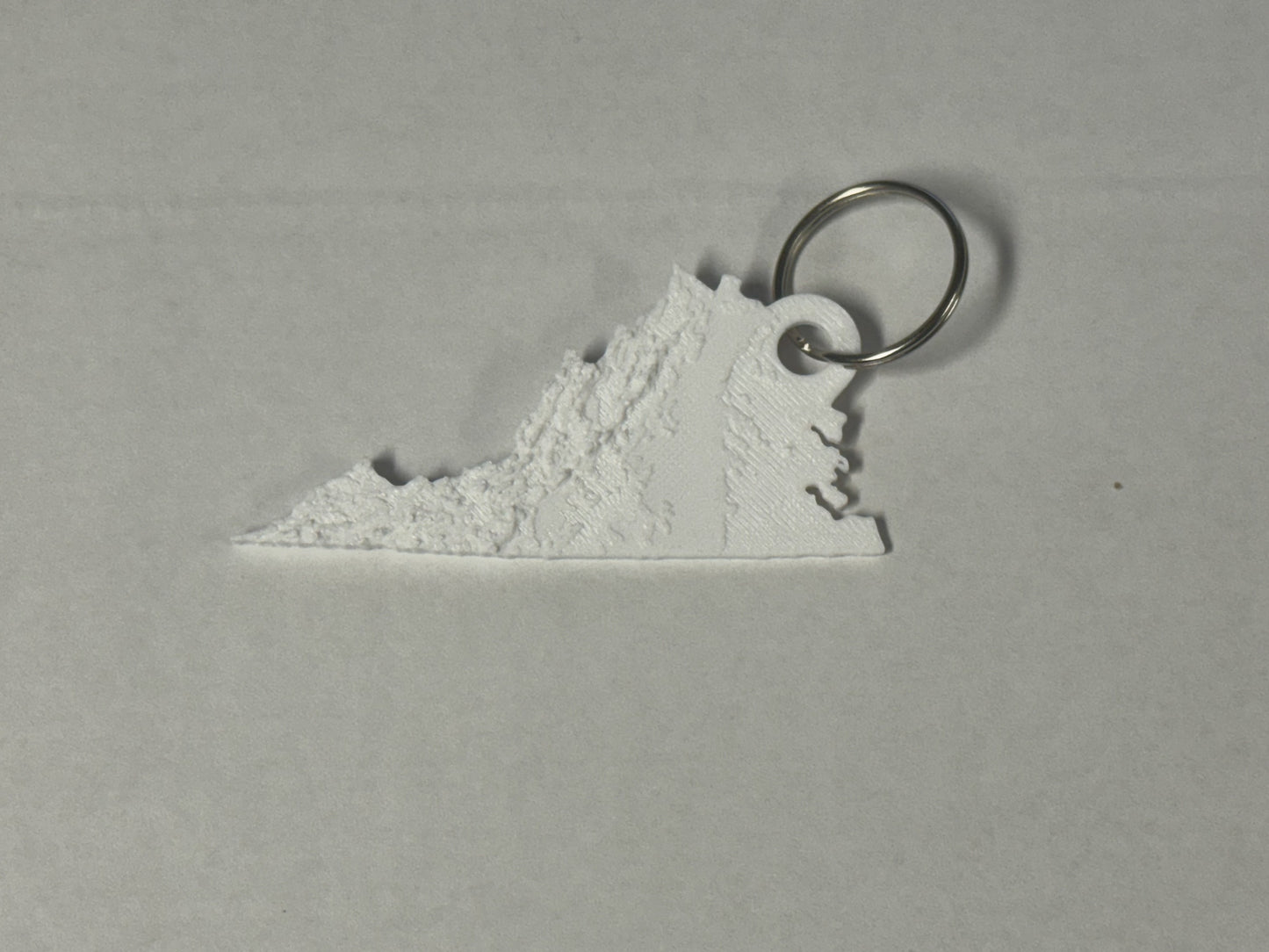 Virginia Topographical Keychain