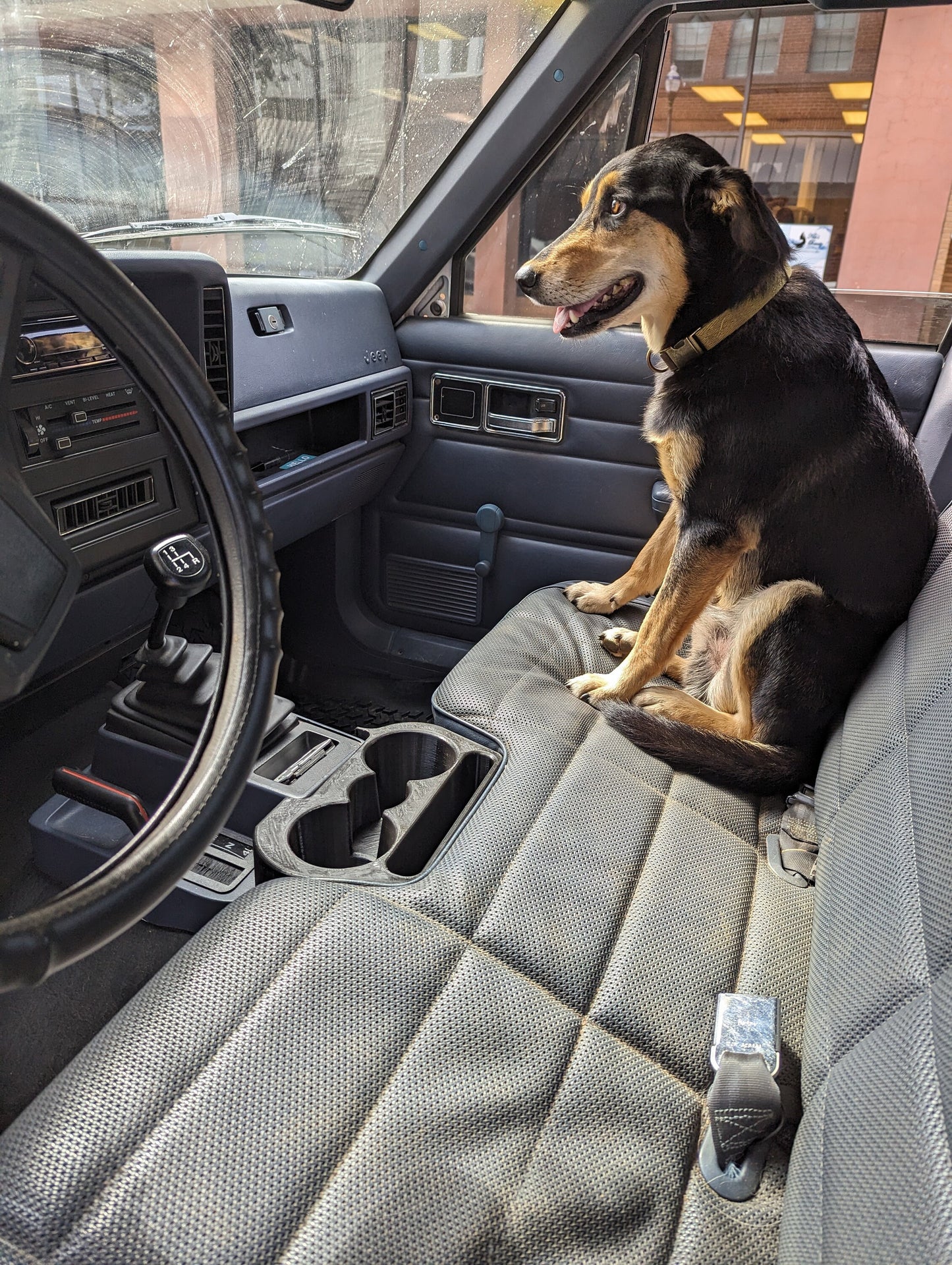 Cup Holder for a Jeep Comanche