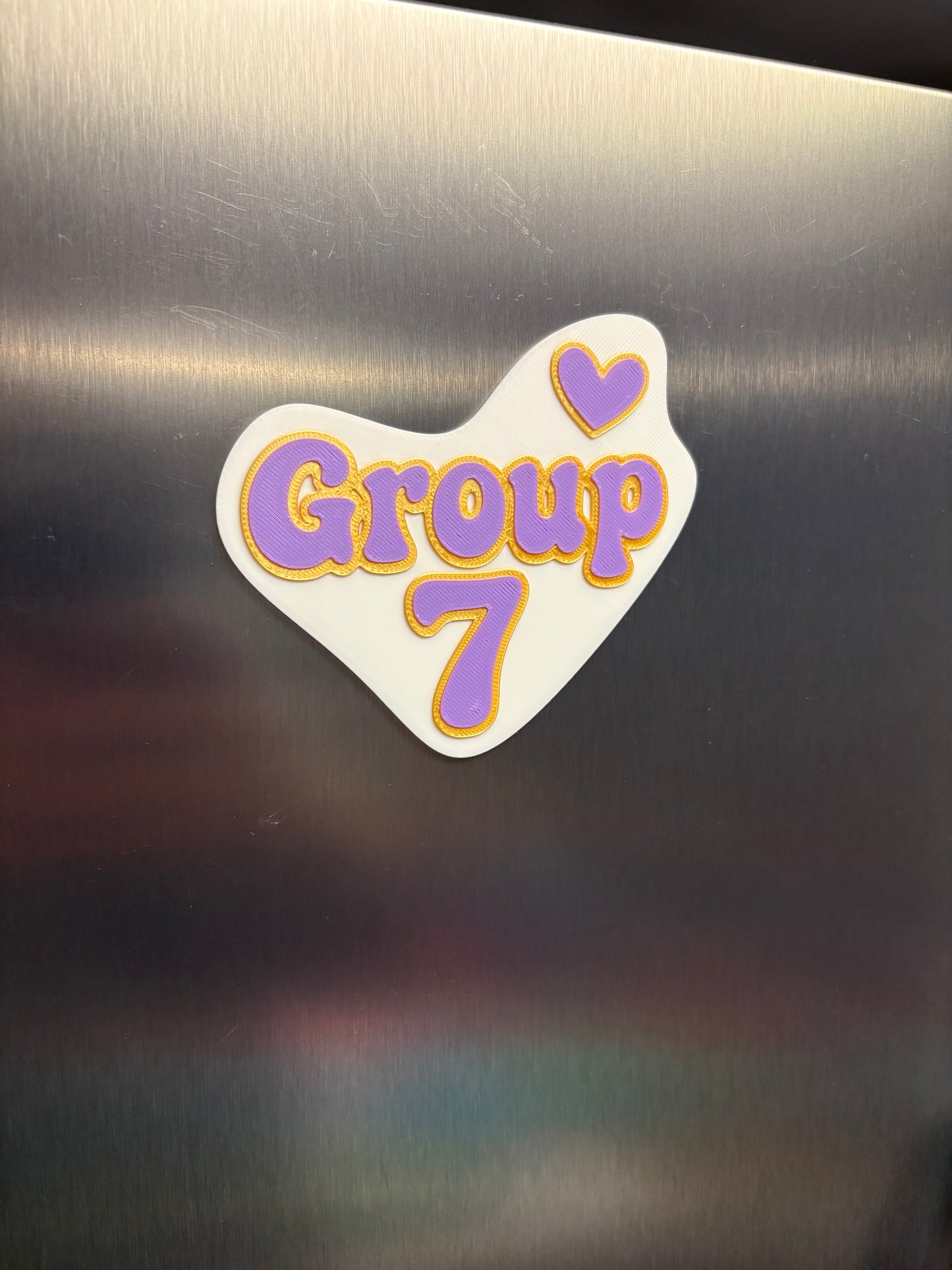 Group 7 refrigerator magnet